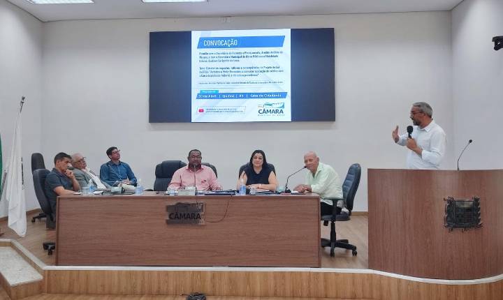Câmara de Araxá promove reunião para esclarecimentos sobre financiamento de obras de pavimentação