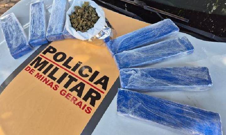 Polícia Militar Rodoviária apreende maconha em barras e maconha em flores na BR-252