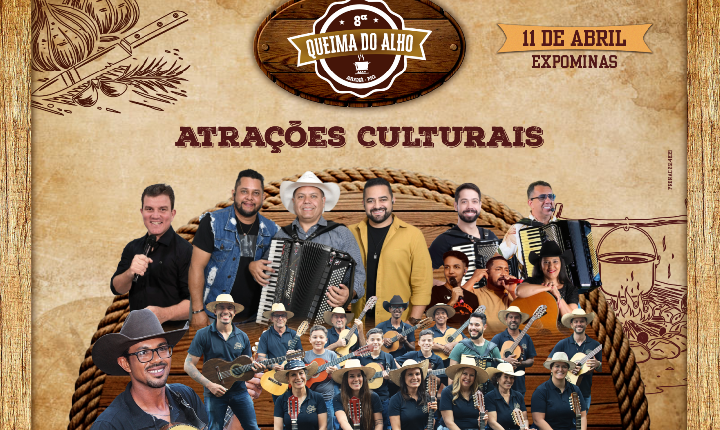 Último dia: público tem até esta sexta-feira (10) para retirar ingressos gratuitos para área cultural da Queima do Alho