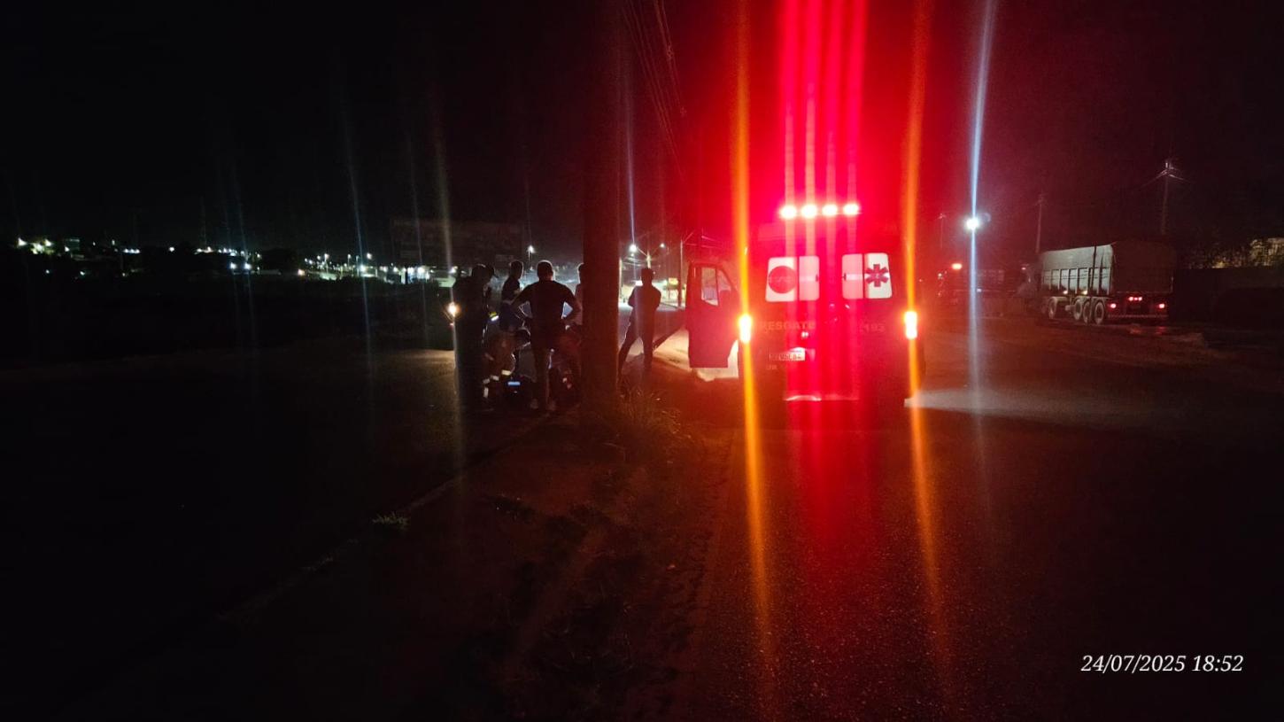 Colisão com carreta pode ter motivado acidente com moto em Araxá