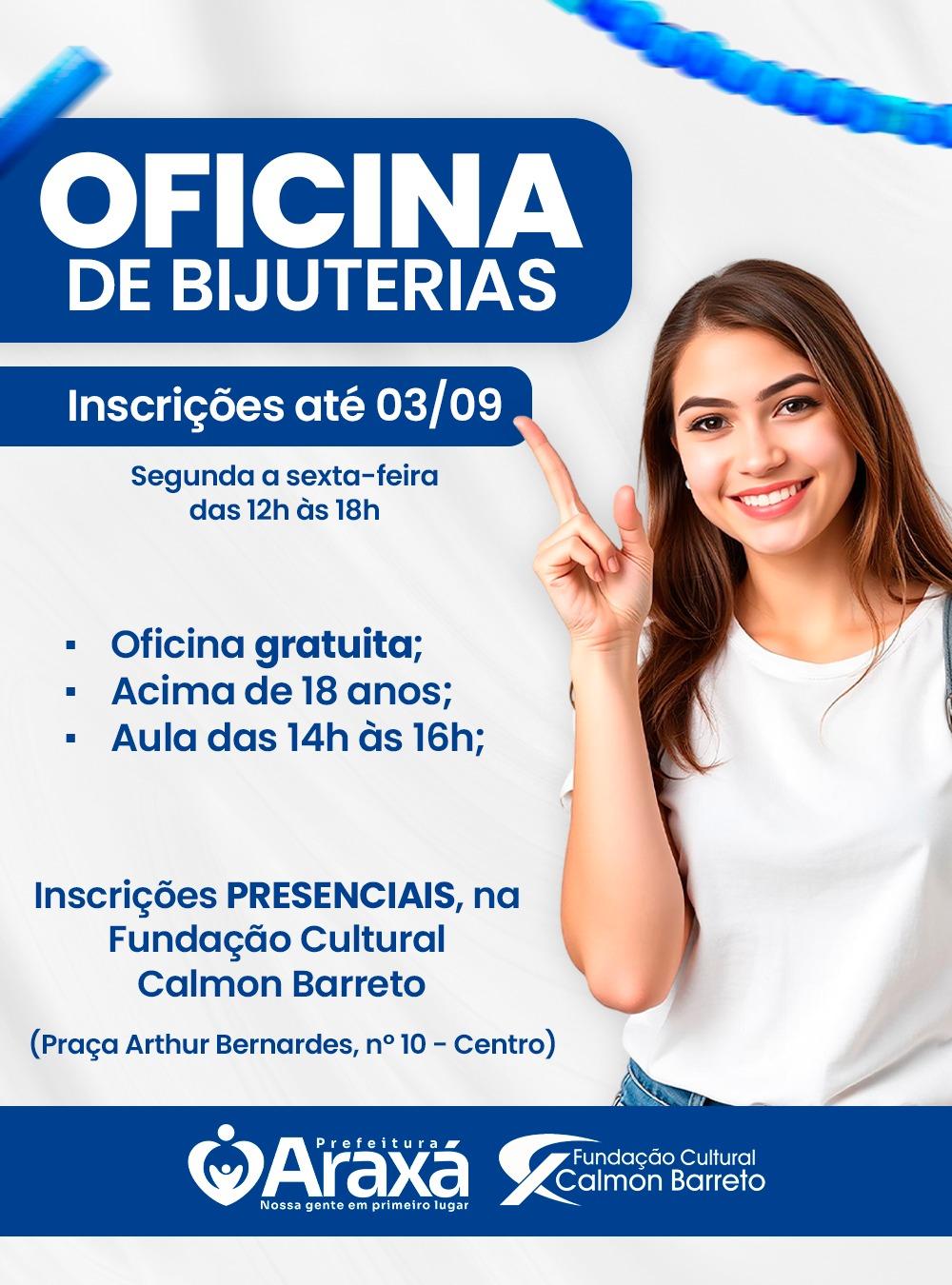 Fundação Cultural Calmon Barreto abre inscrições para a oficina gratuita de Bijuterias de Malha