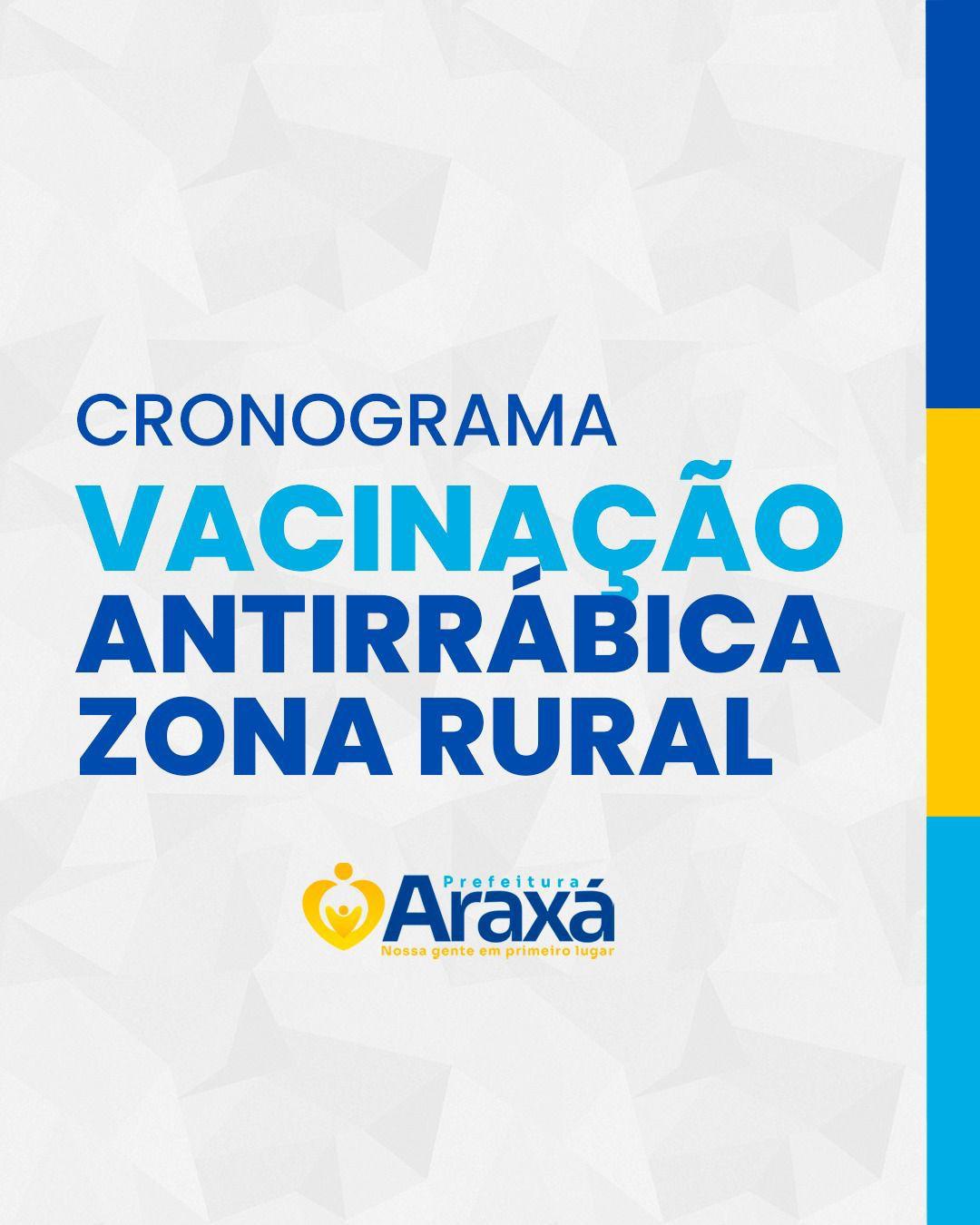 Vacinação antirrábica – 02/09 – Terça-feira