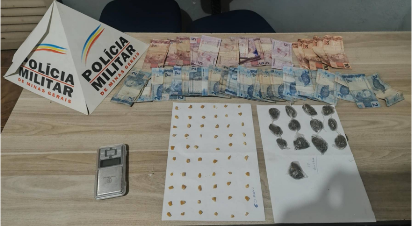 Jovem é preso e menor apreendido por tráfico em Araxá