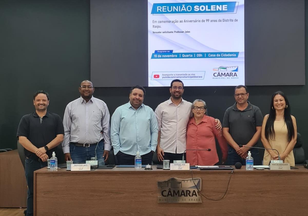 Reunião Solene celebra os 99 anos do Distrito de Itaipu