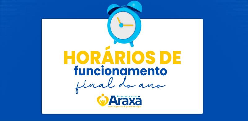 Serviços Municipais: veja como fica o funcionamento no fim de ano em Araxá