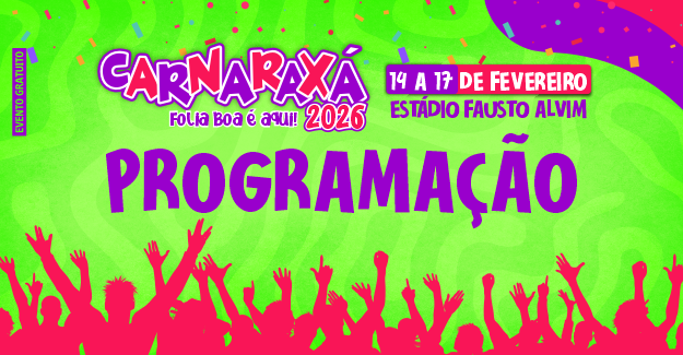 CarnAraxá 2026 terá quatro dias de programação para todas as idades