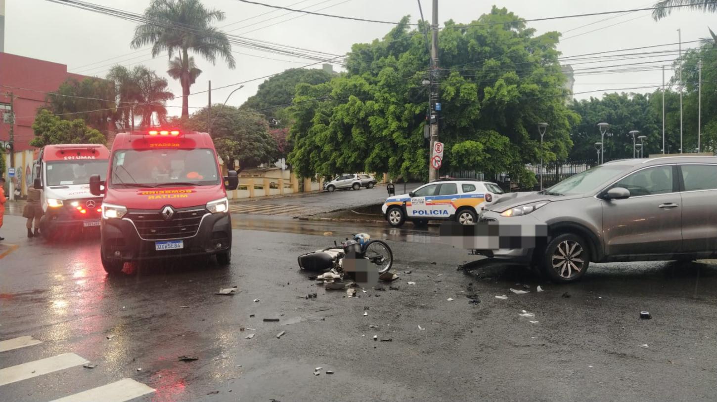 Dois feridos em acidente na Av. Getúlio Vargas