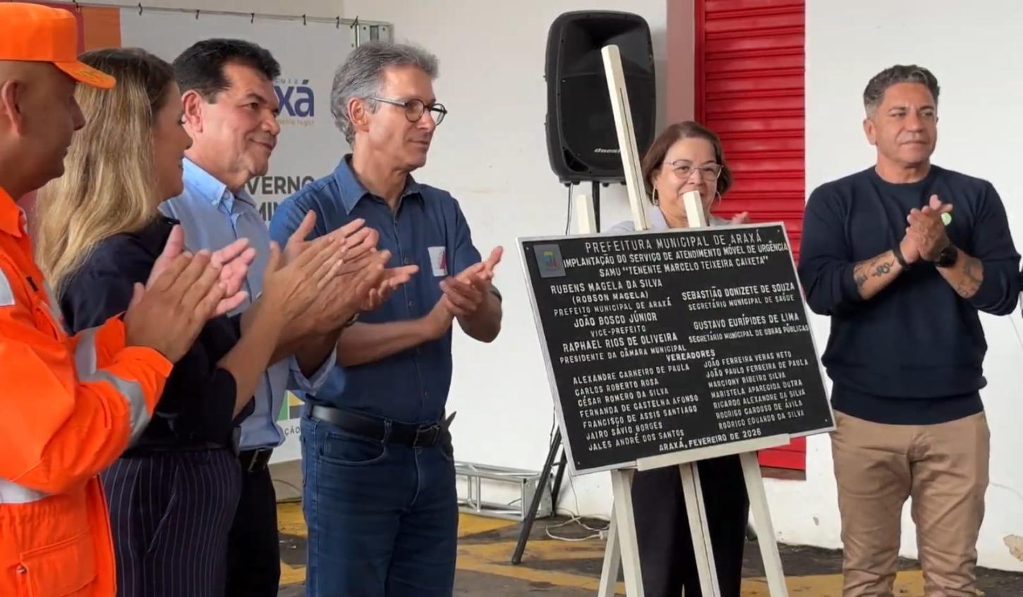 Governo de Minas inaugura base do Samu em Araxá