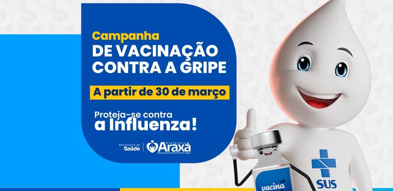 Araxá inicia a Campanha de Vacinação contra a Gripe na próxima segunda-feira (30)