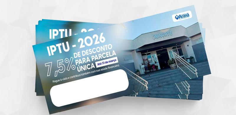 Carnês do IPTU 2026 começam a ser entregues nas residências em Araxá