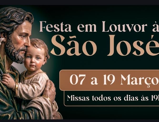 FESTA EM LOUVOR A SÃO JOSÉ MOVIMENTA ARAXÁ DE 7 A 19 DE MARÇO
